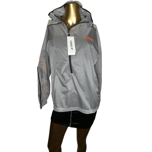 Adidas‎ Terrex Agravic Windweave Pro Women Trail Run Windbreaker Jacket HT9403 L - Picture 2 of 7